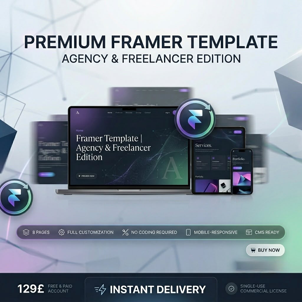 Framer Website Template – Agency & Freelancer Edition