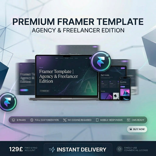 Framer Website Template – Agency &amp; Freelancer Edition