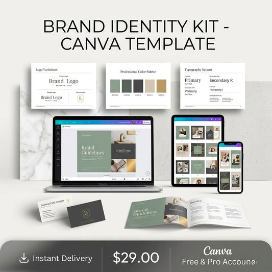 Brand Identity Kit – Canva Template