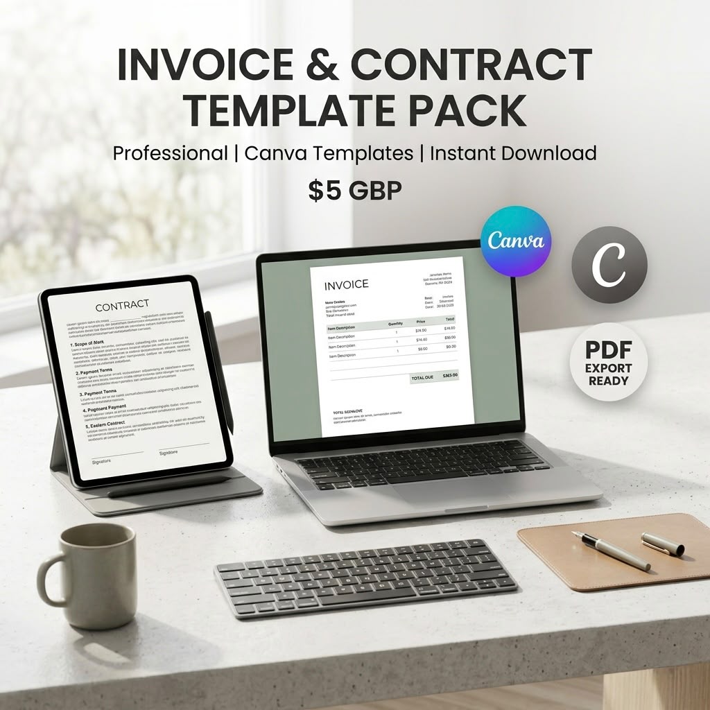 Invoice &amp; Contract Template Pack