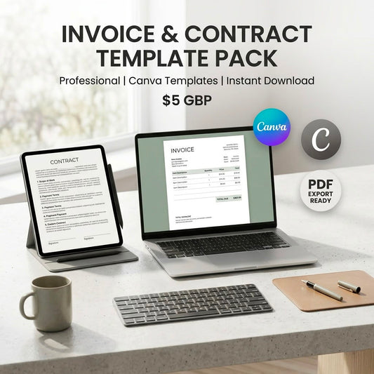 Invoice &amp; Contract Template Pack